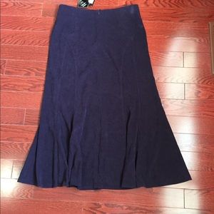 ✨NWT✨ Faux Suede Dark Purple Skirt By BHS.